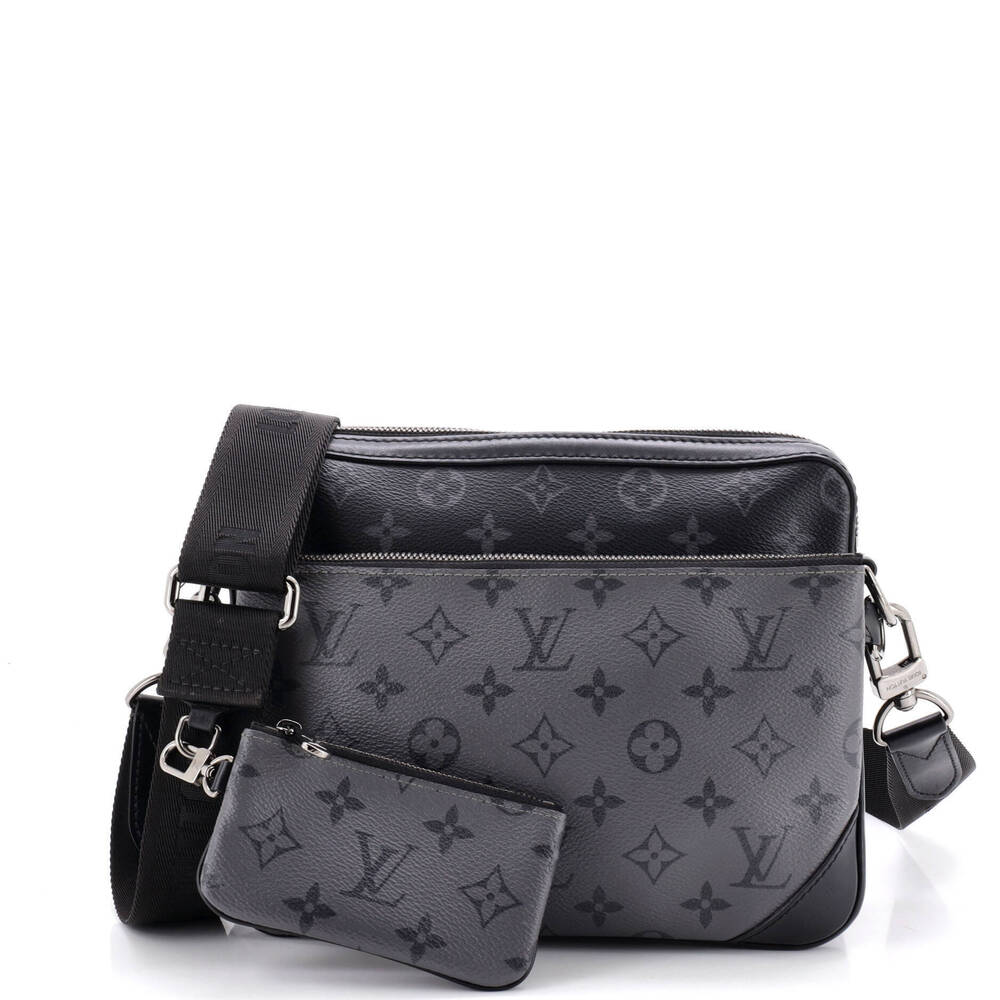 Louis Vuitton Trio Messenger Bag Reverse Monogram Eclipse Canvas